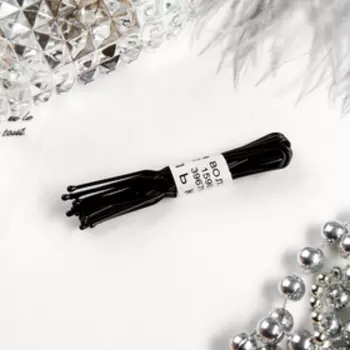 Шпилька для волос «Классика», набор 10 шт., 6 см, чёрная