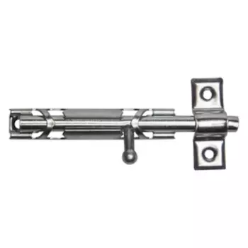 Шпингалет накладной "РОССИЯ" 3Т-12, стальной, 80 мм, покрытие белый цинк