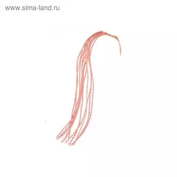 Шпон декоративный, спираль, розовая 90 см, набор, 12 шт