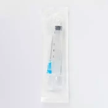 Шприц 3-компонентный одноразовый стерильный, 2 мл. с иглой 23G(0,6х25)