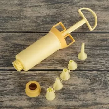 Шприц кондитерский Доляна «Ваниль», 5 насадок, 225.75 см