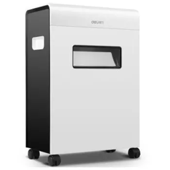 Шредер Deli 9901, фрагменты 2х7мм,6 листов, скрепки, скобы