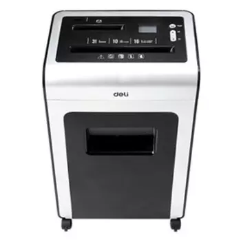 Шредер Deli 9913, фрагменты 3х16мм, 6 листов, скрепки, скобы