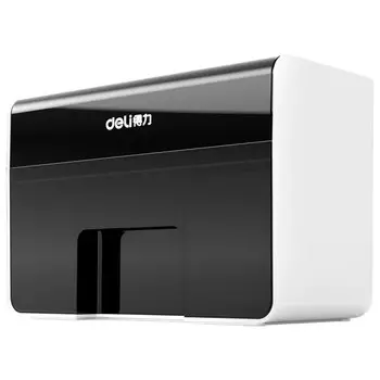 Шредер Deli 9936, фрагменты 3х10мм, 2 листа, скобы, пл.карты