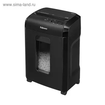 Шредер Fellowes PowerShred 10M (P-5), фрагменты 2x15 мм, 10 листов одн, скобы,пл.карты, 19 л