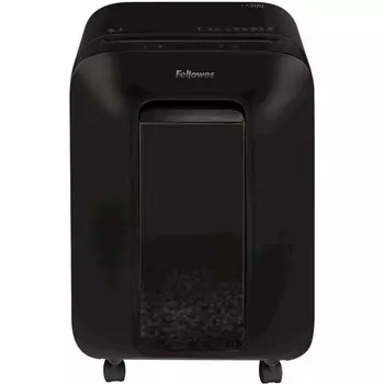 Шредер Fellowes PowerShred LX200 черный (секр.P-4) перекрестный 12лист. 22лтр. скрепки скоб 103391