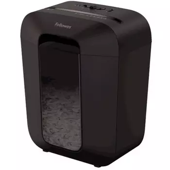 Шредер Fellowes PowerShred LX45 черный (секр.P-4) перекрестный 8лист. 17лтр. скрепки скобы 1029473