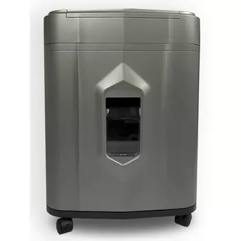 Шредер Heleos АП23-5 серый/серебристый с автоподачей (секр.P-5) фрагменты 145лист. 23лтр. с