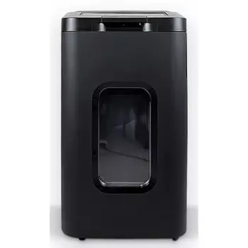 Шредер Heleos АП55-4 черный с автоподачей (секр.P-4) фрагменты 400лист. 55лтр. скрепки скоб