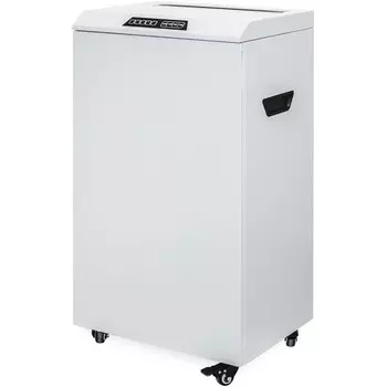 Шредер Heleos УО65-4 серый (секр.P-4) фрагменты 30лист. 65лтр. скрепки скобы пл.карты CD