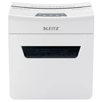 Шредер Leitz IQ Protect Premium 6X, фрагменты 4х40мм, 6 листов, скрепки, скобы