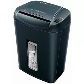 Шредер New United AT-8Md черный (секр.P-5) фрагменты 7лист. 28лтр. скрепки скобы пл.карты