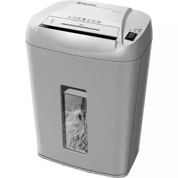 Шредер New United RT-10C серый (секр.P-3) фрагменты 10лист. 32.4лтр. скрепки скобы пл.карты 102947