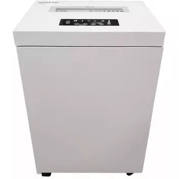 Шредер Office Kit S500 0,8x2 белый (секр.P-7) фрагменты 7лист. 50лтр. скобы пл.карты CD