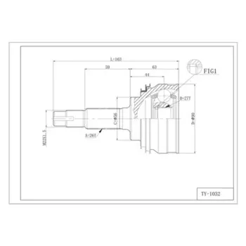 Шрус привода DOUBLE FORCE DFCV018