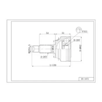 Шрус привода DOUBLE FORCE DFCV062