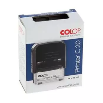 Штамп автоматический COLOP "Оплачено", 38 х 14 мм, чёрный