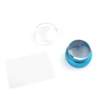 Штамп для стемпинга большой TNL, плоский металлический, синий