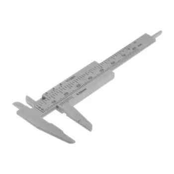 Штангенциркуль ЛОМ, с глубинометром, цена деления 0.1 мм, пластиковый, 80 мм