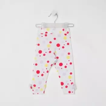 Штанишки детские, цвет белый/горошек, рост 62 см