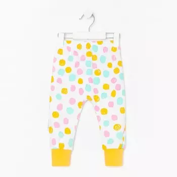 Штанишки детские, цвет белый, рост 68 см