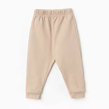 Штанишки детские, цвет бежевый/зайцы, рост 74