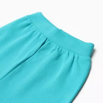 Штанишки детские, цвет бирюзовый, рост 80 см