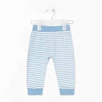 Штанишки детские, цвет голубой/полоса, рост 68 см