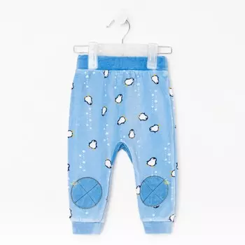 Штанишки детские, цвет голубой, рост 62 см