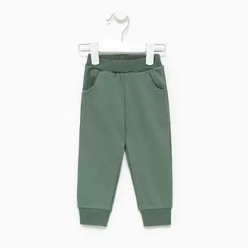 Штанишки детские, цвет хаки, рост 74-80см