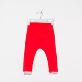 Штанишки детские, цвет красный, рост 80 см