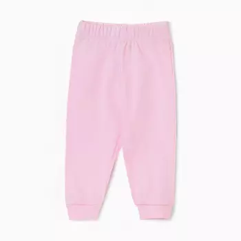 Штанишки детские, цвет медведь розовый, рост 80 см