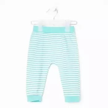 Штанишки детские, цвет ментол/полоса, рост 80 см