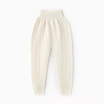 Штанишки детские, цвет молочный, рост 80 см