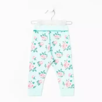 Штанишки детские, цвет мята, рост 80 см