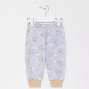 Штанишки детские, цвет серый/мишки, рост 68 см
