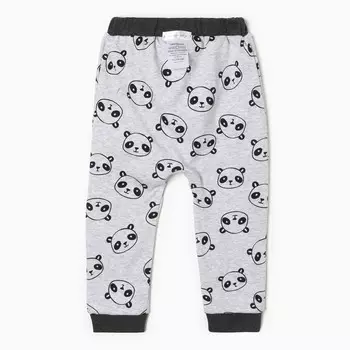 Штанишки детские, цвет серый, размер 86