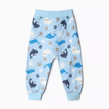 Штанишки детские, цвет светло-голубой, рост 68 см