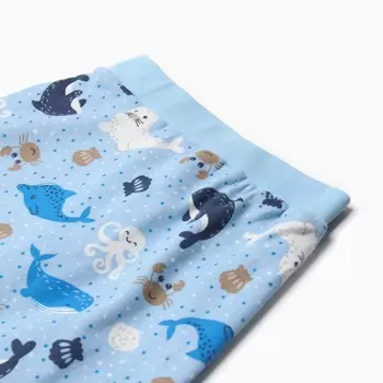 Штанишки детские, цвет светло-голубой, рост 80 см