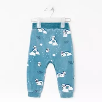 Штанишки детские, цвет тёмно-бирюзовый, рост 68 см