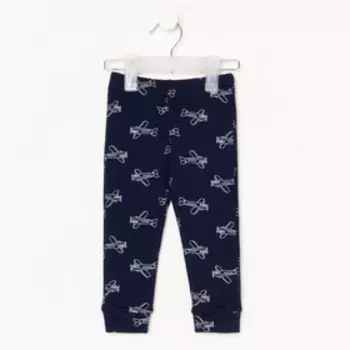 Штанишки для мальчика, цвет тёмно-синий, рост 62-68 см