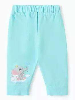 Штанишки (ползунки) детские "Слоник", цвет мятный, рост 56