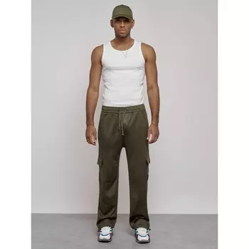 Штаны спортивные мужские, размер 54, цвет хаки