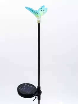 Штекер с подсветкой «Бабочка Клео», на солнечной батарее, зеленая, 870 см