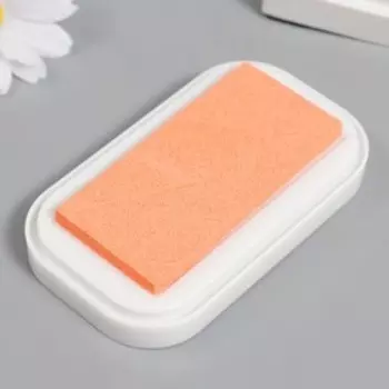 Штемпельная подушка для текстиля, дерева, бумаги "Абрикосовый" 5,3х9,5 см