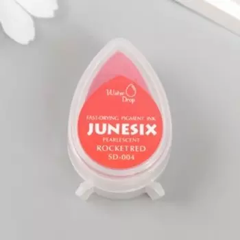 Штемпельная подушка жемчужная "Красная ракета" быстросохнущие 4,8х3,5 см