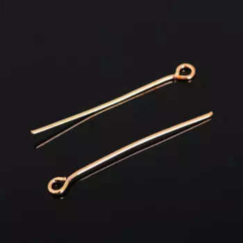 Штифт с петлёй СМ-1083, 2.8 см, (набор 100 г), цвет золото
