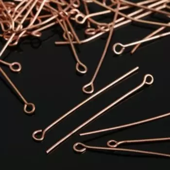 Штифт с петлёй СМ-1087, 4 см, упаковка 100 гр, цвет меди