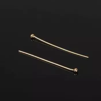 Штифт с шариком СМ-1103-13, 3 см, 50 г (набор ± 708 шт.), цвет золото