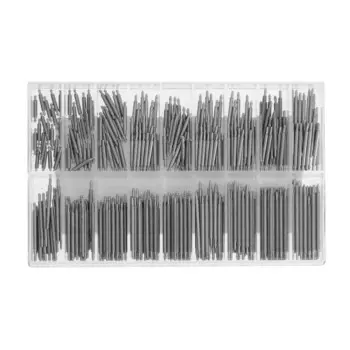 Штифты для ремешков часов ТУНДРА, 8 - 25 х 1.5 мм, 360 шт.